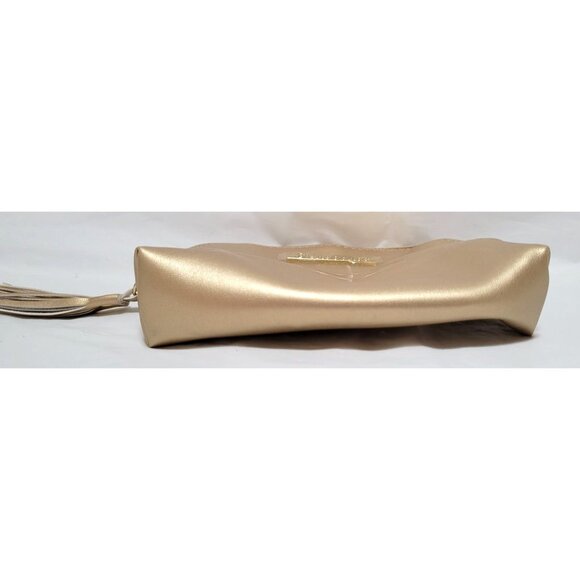 SeneGence Gold Kiss Cosmetic Makeup Bag With Gold Tassel and Zipper - Picture 2 of 7